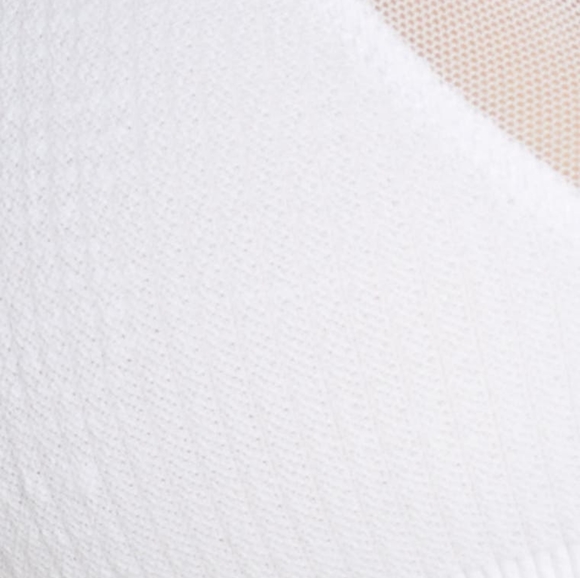 Last 1! Charlee Mesh Trim Bralette White - Picture 5 of 11